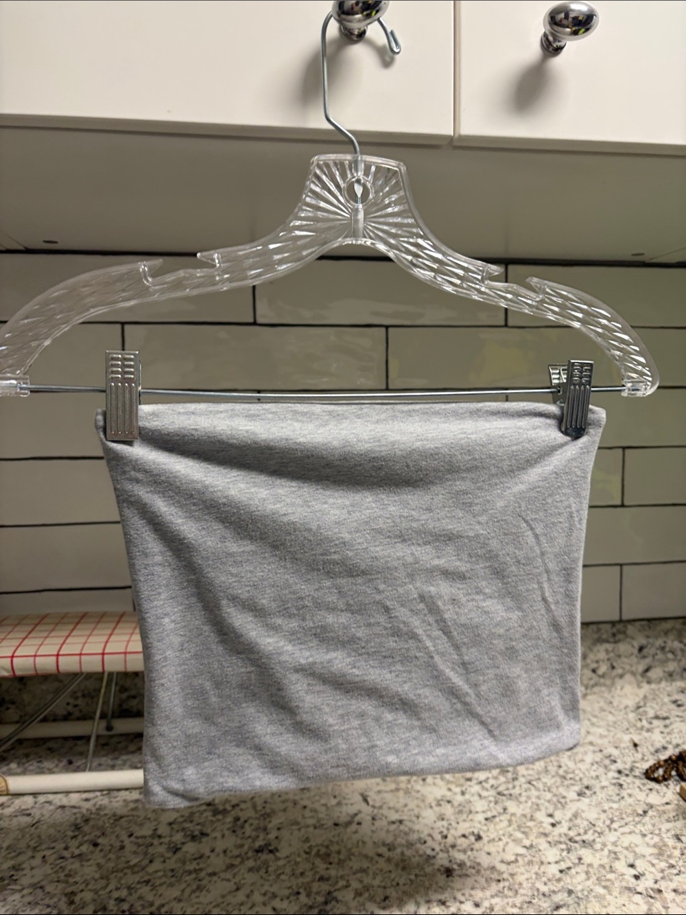 Brandy Melville Light Gray Mini Tube Skirt